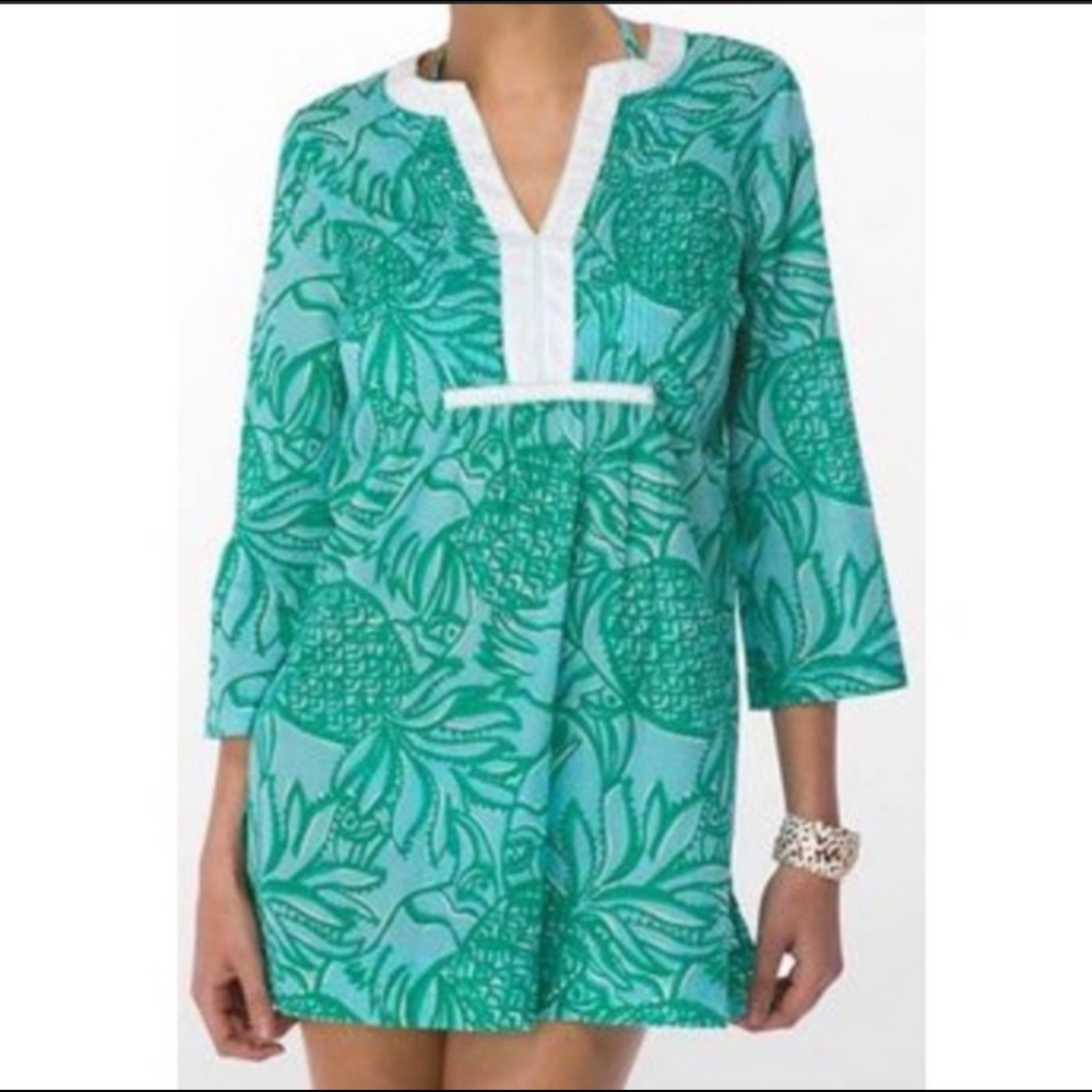 Lilly Pulitzer Dylan Tunic Top Toucan Tango